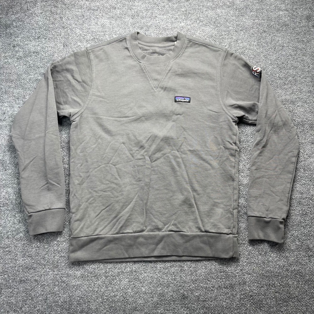 Patagonia RSO Regenerative Organic Cotton Crewneck Sweatshirt Grey Mens Small